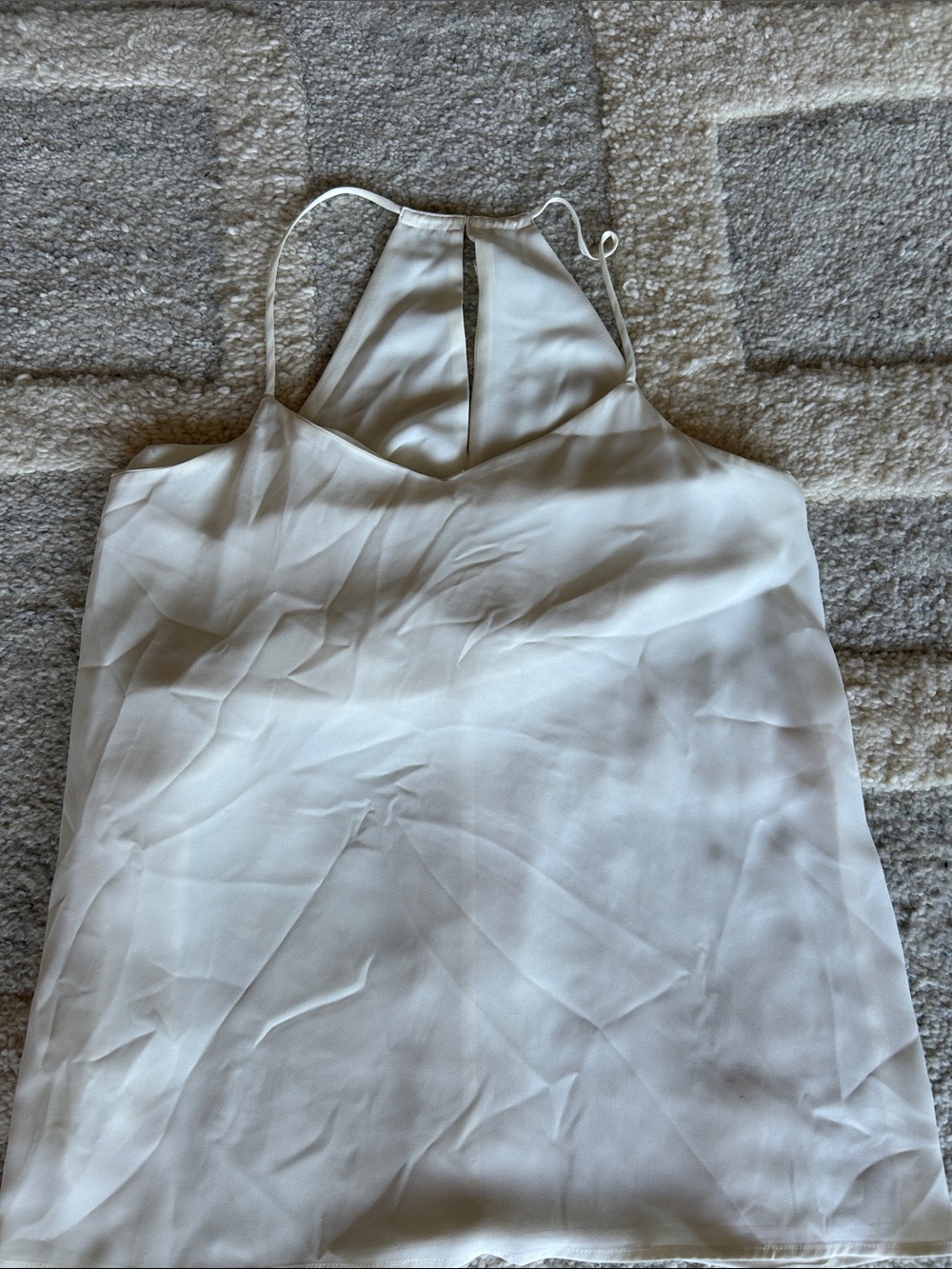 Express White Halter Tie-Back Cami